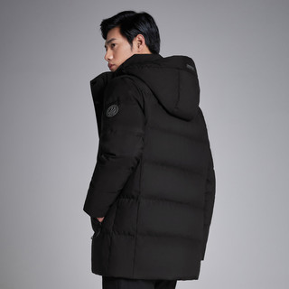 BOSIDENG 波司登 休闲系列 男士连帽羽绒服 B00145121T 黑色 XL