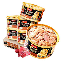 Frisian 富力鲜 泰国进口 猫罐头85g*12罐白身鲔鱼+牛肉罐头成猫宠物猫粮零食湿粮