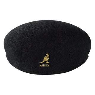 KANGOL 女士贝雷帽 KO0258BC-BK001 黑色金标 M