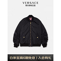 VERSACE 范思哲 22秋冬 奢侈品女士宽松休闲双面黑色棉服1006312-1A04392-2B070 36