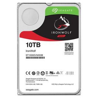 SEAGATE 希捷 NAS硬盘 10TB 256MB 7200转 PMR CMR垂直技术 网络存储 SATA 希捷酷狼IronWolf ST10000VN0008