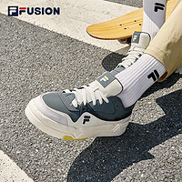 FILA 斐乐 FUSION斐乐潮牌男鞋板鞋2022秋新款厚底潮流休闲运动鞋BANK