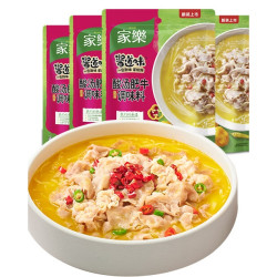 家乐 酸汤肥牛调料调味酱 酸菜鱼金酸汤火锅底料 下饭菜酱 95g*4包