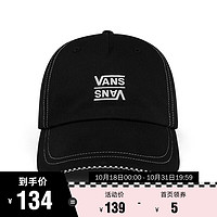 VANS 范斯 范斯官方 女子鸭舌帽黑色经典穿搭潮酷个性 黑色 均码头围:57cm