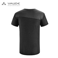 VAUDE 巍德 德国VAUDE巍德速干T恤羊毛春夏户外运动短袖排汗透气舒适休闲沃德 黑色 XL