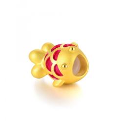 首饰_chow sang sang 周生生 足金charme串珠系列文化祝福锦鲤金鱼