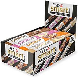 PhD Smart Bar,高蛋白低糖巧克力涂层零食(混合盒装),12 条
