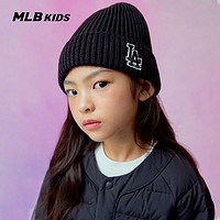 MLB 儿童官方男女童时尚队标翻边毛线帽潮流保暖帽子22新款BNB60