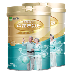 蒙牛 中老年高钙奶粉2罐礼盒装