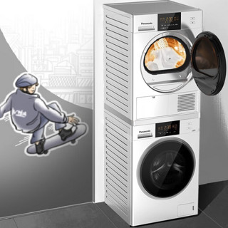 Panasonic 松下 NH-EH10W+XQG100-N10P 热泵式洗烘套装 白色