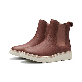 Clarks 其乐 女士中筒靴 261465794A 栗色 35.5