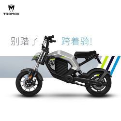 摩兽 TROMOX新国标电动自行车Pesgo one  电动车 青春蓝 48V20Ah青春版