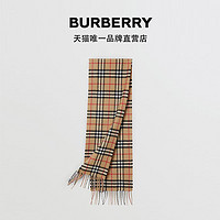 BURBERRY 博柏利 儿童 迷你经典格纹羊绒围巾 80151621