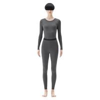 Bananain 蕉内  女士秋衣秋裤套装 B1WT-302++-Z22 70度花灰 XXL