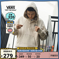 VANS 范斯 官方 男女情侣连帽加绒卫衣燕麦色秋冬风山系