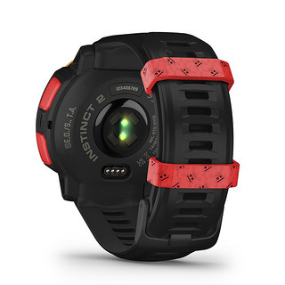 GARMIN 佳明 Instinct 2 航海王联名款 运动手表 010-02627-C1 黑色/黄色 45mm 路飞限定版