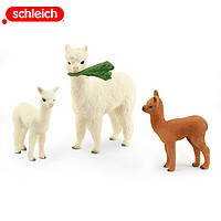 PLUS会员：Schleich 思乐 仿真动物模型 羊驼家庭盒装