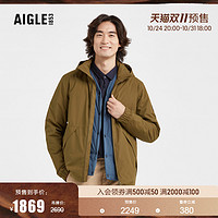 AIGLE 艾高 秋冬款CULLEN男士MTD防风防雨透汽运动户外棉服外套