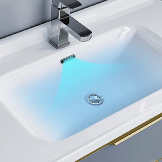 KUKa 顾家家居 G-06232 智能浴室柜组合 灰蓝色 80cm