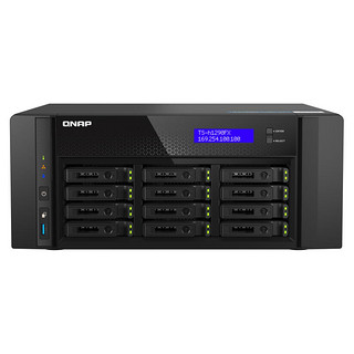 QNAP 威联通 TS-h1290FX 十二盘位U.2 NVMe/ SATA 全快闪网络存储NAS（含SSD7.68T*12块）