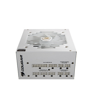 COUGAR 骨伽 GEX 750W 金牌全模组台式电脑电源 额定功率750W 白色