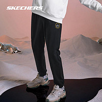 SKECHERS 斯凯奇 2021秋冬季运动裤休闲宽松针织束脚卫裤L321W216