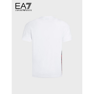 阿玛尼EMPORIO ARMANI奢侈品男装EA7男士棉质T恤衫 3KPT13-PJ02Z 白色