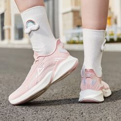 peak 匹克 轻弹002跑步鞋女鞋2022夏季新款轻便透气耐磨网面运动鞋