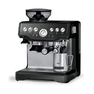 铂富（Breville） 半自动意式咖啡机 家用 咖啡粉制作 多功能咖啡机 BES875 墨黑色