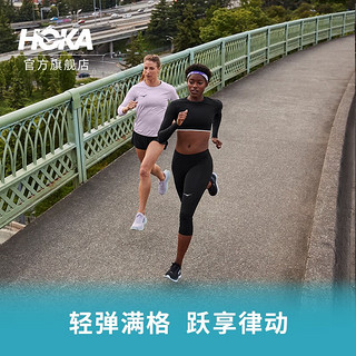 HOKA ONE ONE 女鞋马赫4公路跑步鞋Mach4网面减震回弹轻便耐磨 玻璃蓝/海岸蓝-女 38/235mm