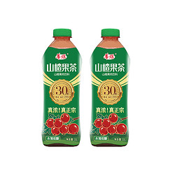 華旗 山楂果茶果肉饮料 1L*2瓶