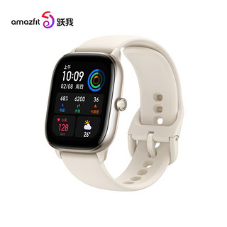 AMAZFIT 跃我 GTS 4 mini 森雾白 14天长续航 100 运动模