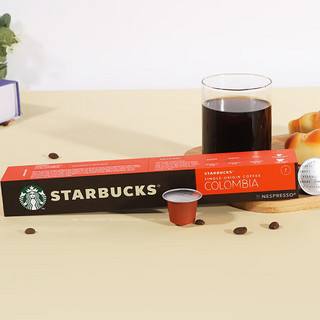 STARBUCKS 星巴克 Nespresso 哥伦比亚胶囊咖啡 10颗