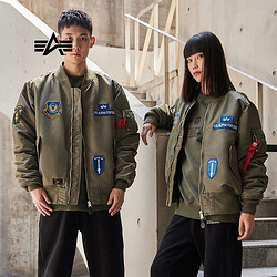 ALPHA INDUSTRIES 阿尔法工业 军风刺绣无性别MA-1夹克 7063LXJ