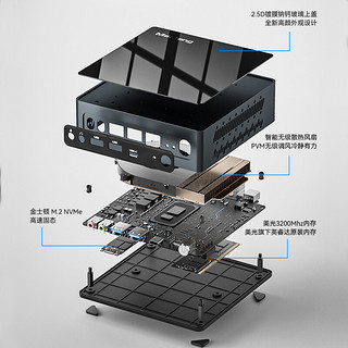 Maxtang 大唐 PAI系列NUC迷你台式电脑N5095 8+256G ngff