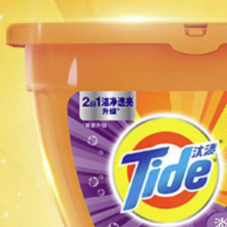 Tide 汰渍 2合1洁净透亮洗衣凝珠 21颗*4盒 淡雅薰香