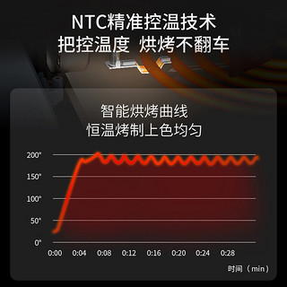 SUPOR 苏泊尔 空气炸锅 13L大容量可视家用空气炸烤箱 可烤整鸡旋转烤炉 干果机