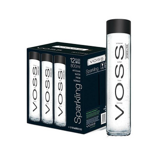 VOSS 芙丝 苏打气泡水饮料 800ml*12瓶