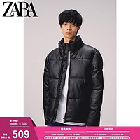 ZARA 冬季新款男装 仿皮棉服夹克外套 3046404 800