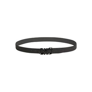 Salvatore Ferragamo 菲拉格慕 GANCINI系列 男士牛皮腰带 0694745 黑色 100