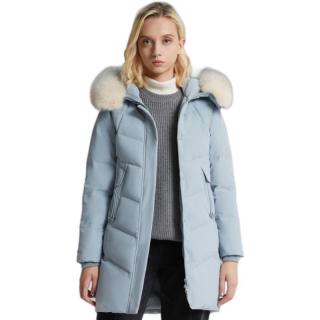 bosideng 波司登 女士中长款羽绒服 b90141070 蒙灰蓝 195/112a