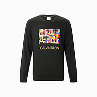 Calvin Klein CK内衣 男装时尚休闲公牛几何图案印花舒适卫衣款家居服 NM2093