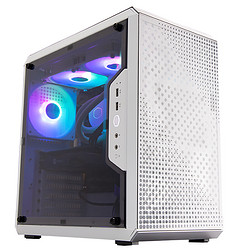 COOLER MASTER 酷冷至尊 CoolerMaster)Q500L 白色版 ATX电脑机箱(ATX/配两块防尘网/透明侧板/电源上置/支持长显卡)