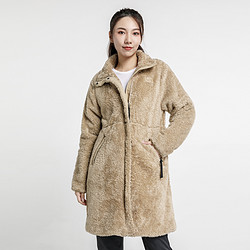 THE NORTH FACE 北面 绒面保暖 女款柔软舒适时尚百搭长袖抓绒长款外套