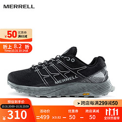 MERRELL 迈乐 Moab Flight 男子越野跑鞋 J066751 黑色 40