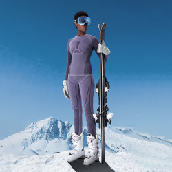 OUTOPIA |FreeRide可机洗羊毛一体织女压缩裤专业滑雪保暖打底内衣