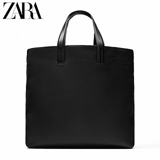 ZARA秋季新品  男包 黑色休闲斜挎手提购物包托特包 3300020 040