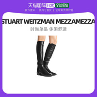 STUART WEITZMAN 香港直发Stuart Weitzman女士牛皮长筒靴及膝靴黑色显瘦