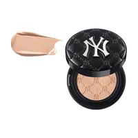 MLB 美国职棒大联盟 柔奢无瑕轻垫粉底液 高街黑款 #2C粉米白 14g