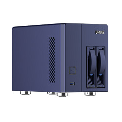 U-NAS 万由电子 万由 U-NAS HN-200 UNAS两盘位 赛扬四核 2GB